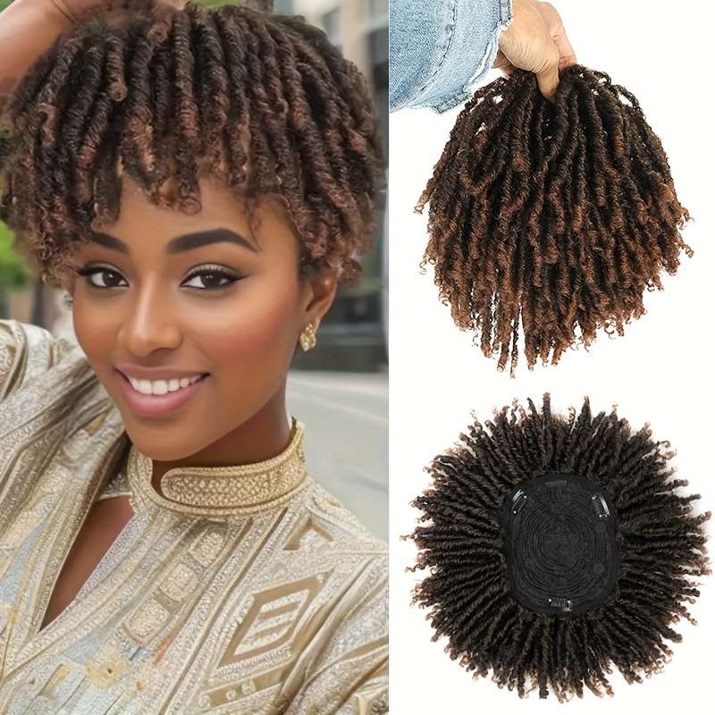 1Pc Dark Brown 15.24cm Fashion Design Wig