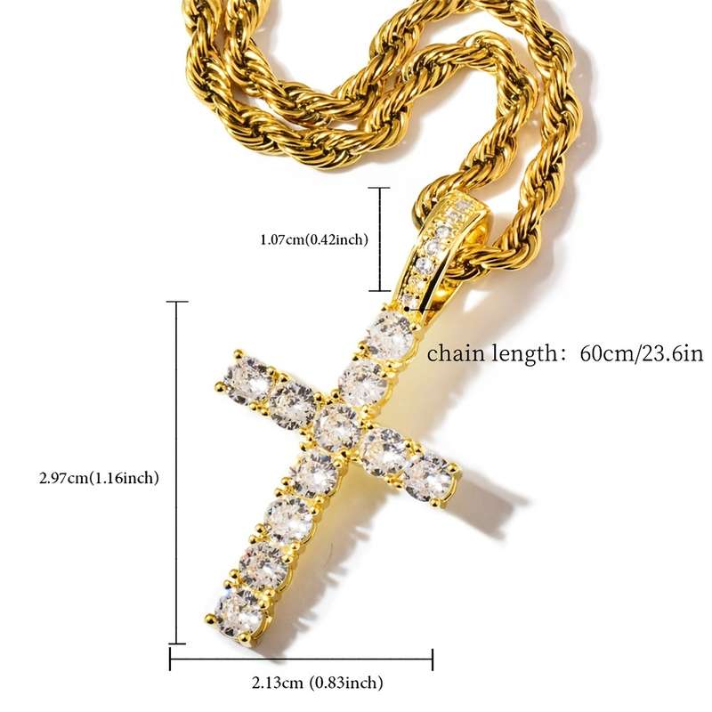 1 Piece Golden Jesus Theme Pendant
