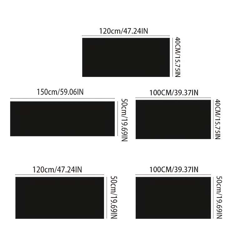1Pc Black 50x100cm Floor Mat
