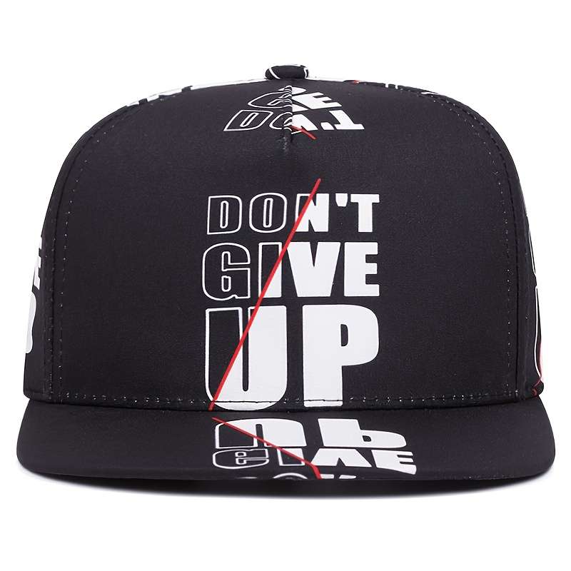 1pc High-Quality Alphabet Series Printing Flat Edge Hat Men Fashion Hip Hop Adjustable Outdoor Spor