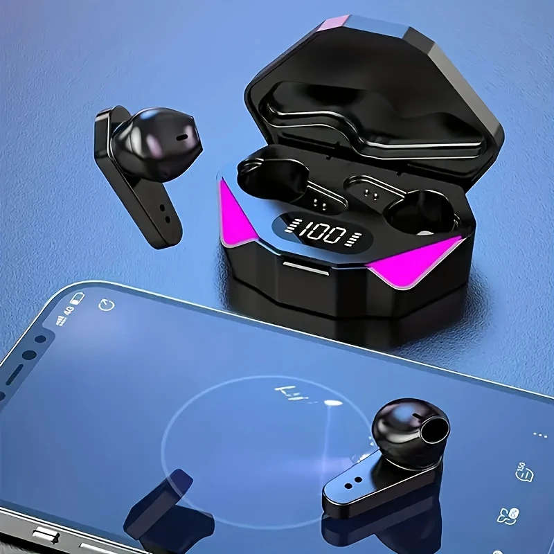 1Pc X15 Features Stylish Gaming Designed Wireless Headphones With Touch Controls Low Latency Calling