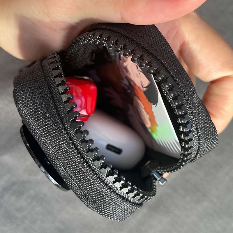 1pc Original Canvas Storage Bag Coin Purse Card Holder Belt Bag Mini Hanging Pouch for Running