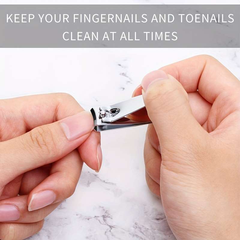 32pcs Stainless Steel Nail Clipper Set Sharp Durable Fingernail  Toenail Cutters for Salon-