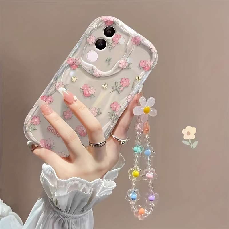 1pc Transparent Pink For Samsung Galaxy A52 5G Phone Cases
