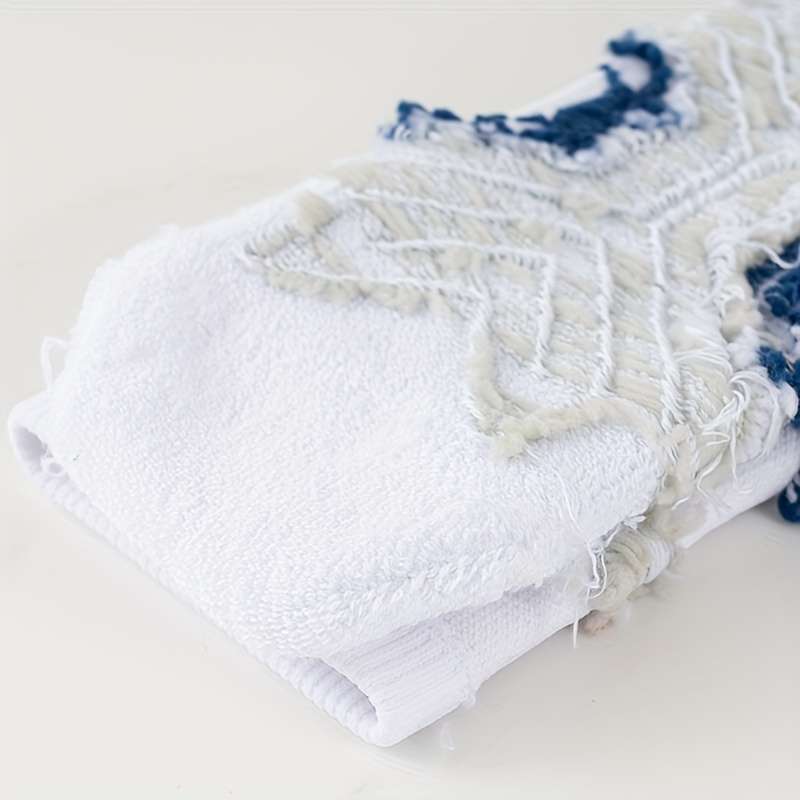 1 Pair White Size L Socks