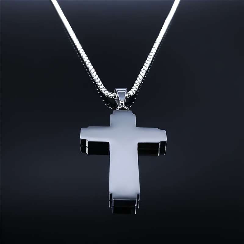 1 Piece Black Jesus Theme Pendant