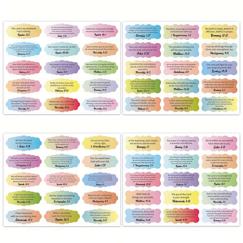 120pcs Jesus Christian Themed Stickers