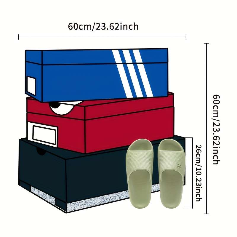 1Pc 23.62x23.62inch 60x60cm Floor Mat