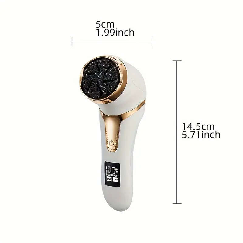 Rechargeable Electric Callus Remover with Built-in Dander Vacuum Cleaner Professional Foot Care Kit