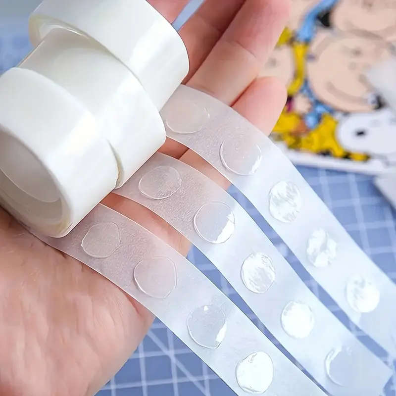 Round Transparent Dot Adhesive