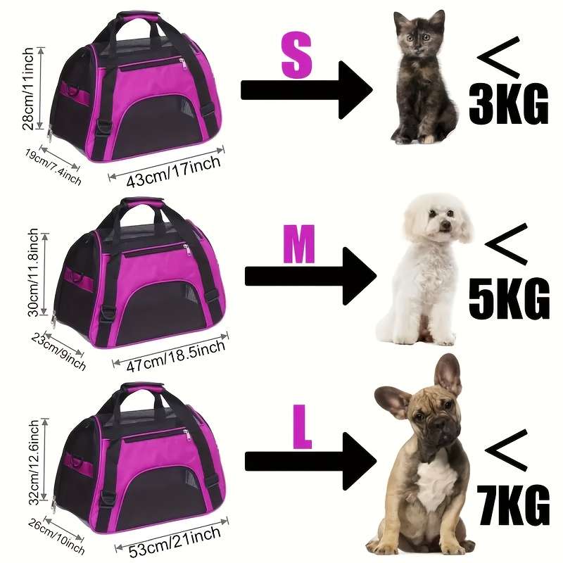 1pc greysize S Pet Bag