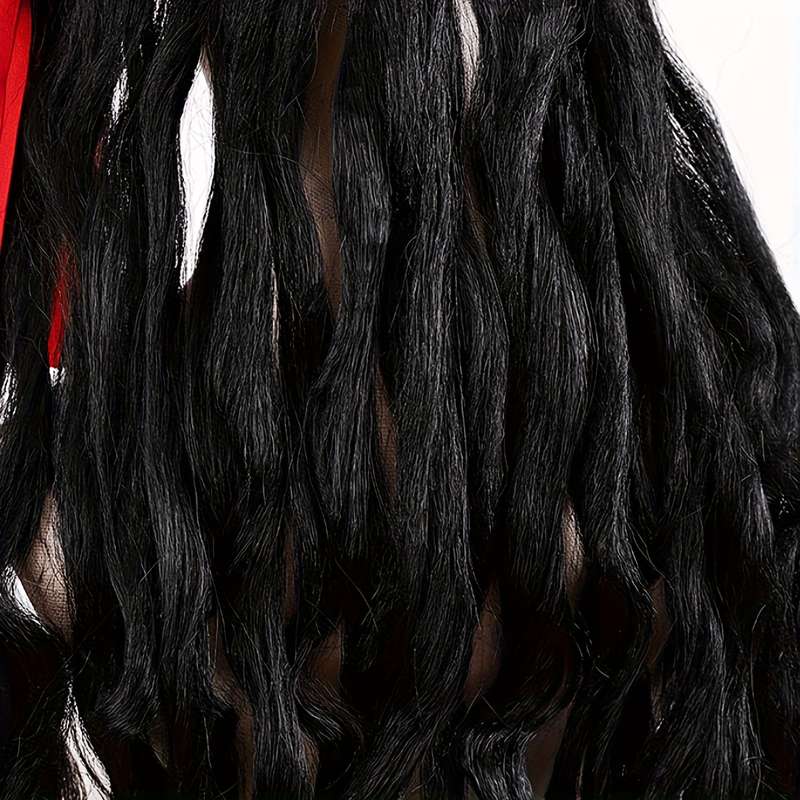 1Pc Black 55.88cm Fashion Design Wig