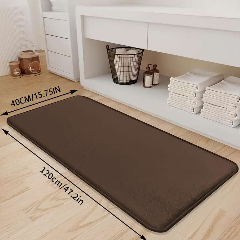 1Pc Coffee Color 40x120cm Floor Mat