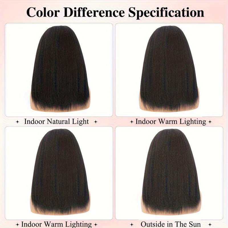 1Pc Black 45.72cm Fashion Design Wig