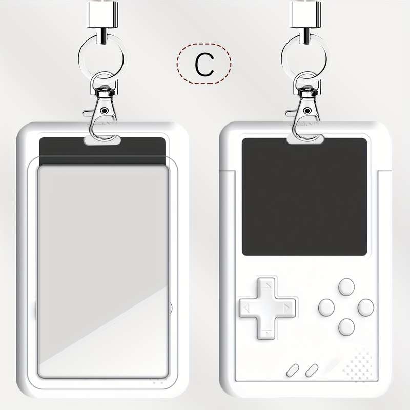 1pc One Pack Red and White Game Console Pattern Series Doctor Nurse Card Holder Bus Card Holder Cam