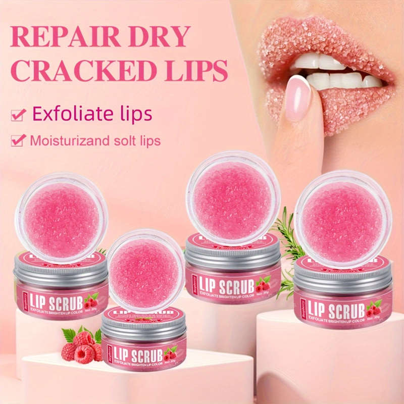Raspberry Flavored Lip Scrub