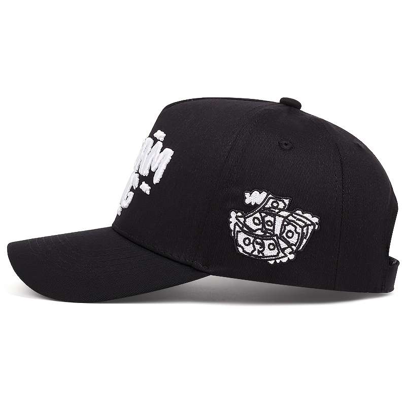 1pc Big Dream Embroidered Baseball Cap for Men And Women Outdoor Sunshade Casual Duckbill Hat Am