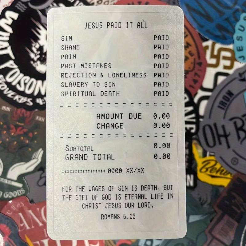 1pc Religion Jesus Christian Themed Stickers
