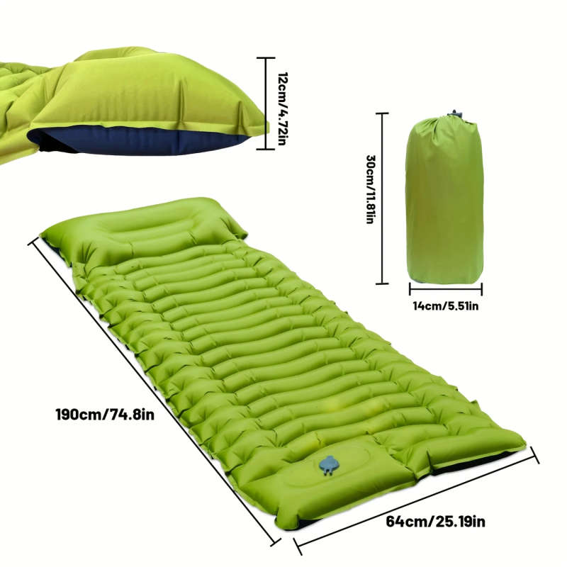 Inflatable Sleeping Pad - Lightweight Camping Mattress