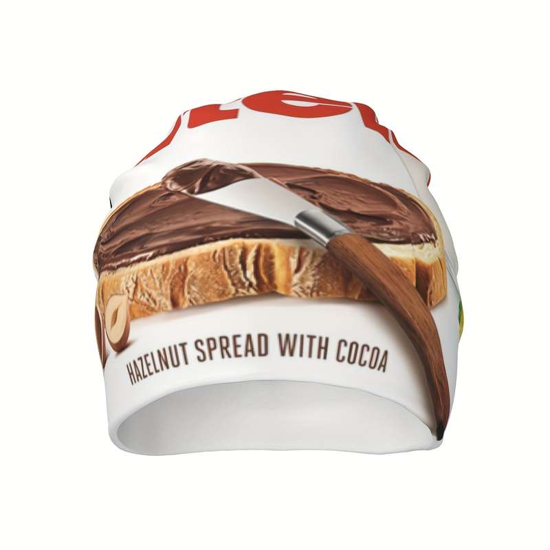 1pc Funky Chocolate-Themed Lightweight Beanie Perfect for Outdoor Activities Gifts