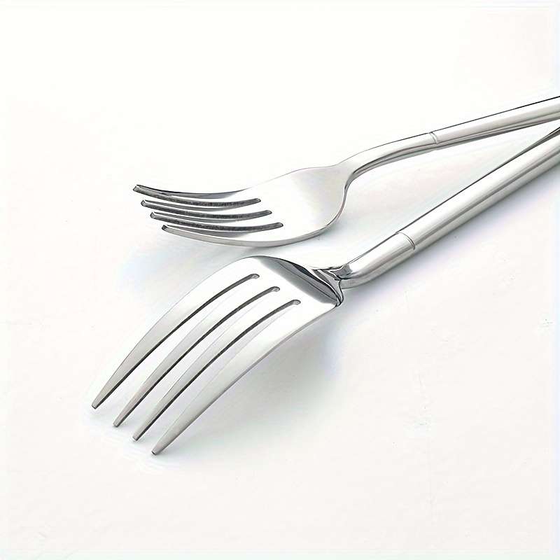 5pcs Home Kitchen And Restaurant Stainless Steel Tableware Knife Fork And Spoon Set Kitchen
