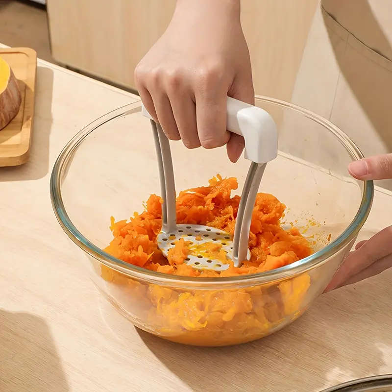 1pc Manual Potato Masher with Non-Slip Handle Plastic Vegetable Masher for Kitchen Gadgets and Tools