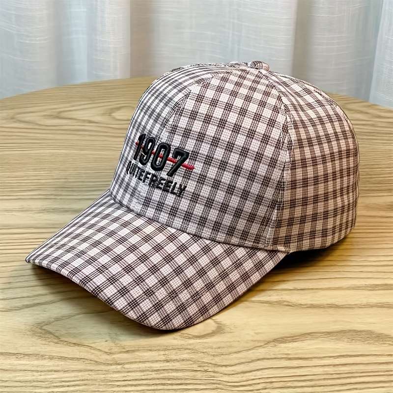 1pc 1907 Outdoor Breathable Mesh Baseball Cap Adjustable Snapback Sun Protection Casual Summer