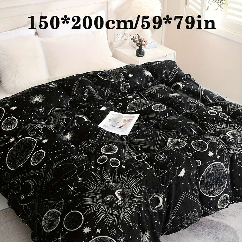 1ps Blanket Color Purple size 70.87inx78.74in 180cmx200cm