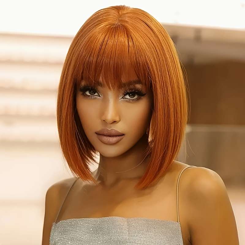 1Pc Orange Fashion Design Wig