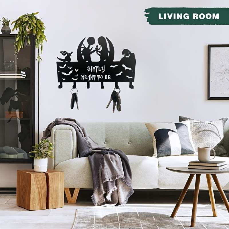 1pc Metal Wall Decor Hook Versatile Artistic Hanging for Keys Hats BackpacksIdeal fo
