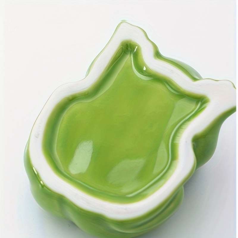 1pc Creative Frog-Shaped Ceramic Ashtray for Home Restaurant and Office Use High-end Sophistic