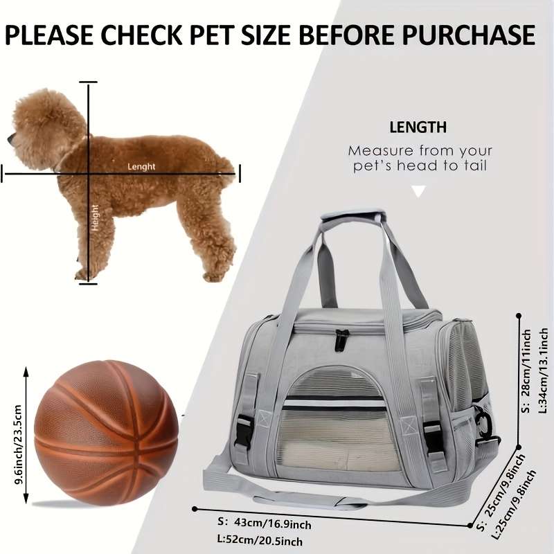 1pc BlackModel S Pet Bag