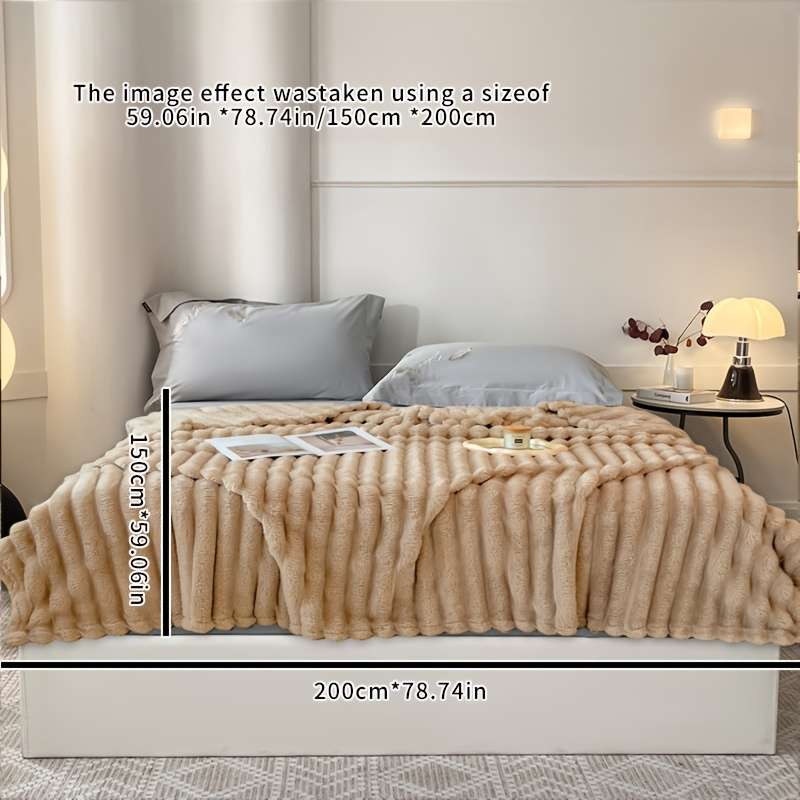 1ps Blanket Color Light Coffee size 100x160cm