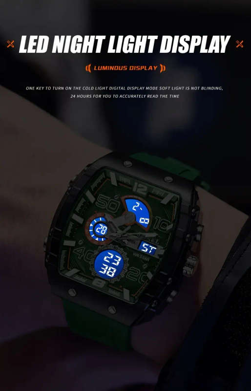 SMAEL Men's Stylish Digital Watch - All Black