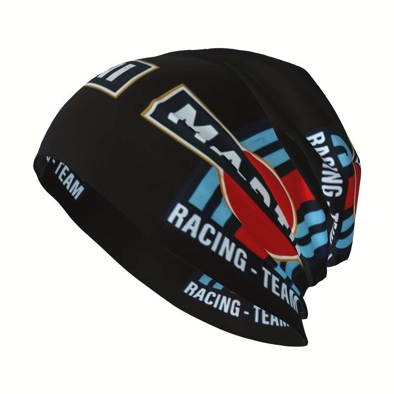 1pc Martini Racing Team Splicing Thin Beanies Caps Outdoor Activity Men Women Gift Choice P