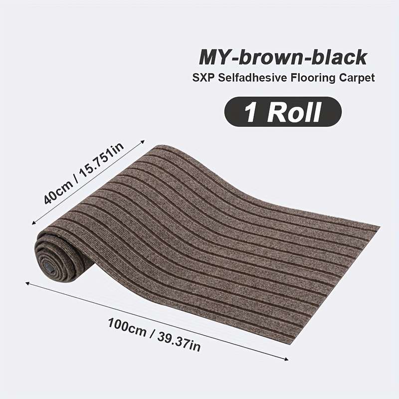 1Pc Black Brown 40x100cm Floor Mat