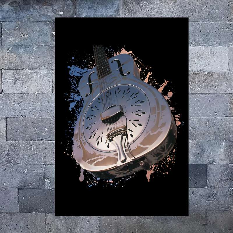 1pc One Piece of Dire Straits Brothers Frameless Canvas Artwork Measuring 30.48X45.72 cm Designed