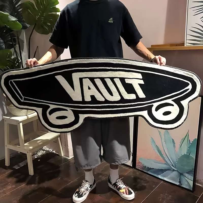 1Pc 50x120cm 19.6x47.2inch Skateboardinchg Floor Mat