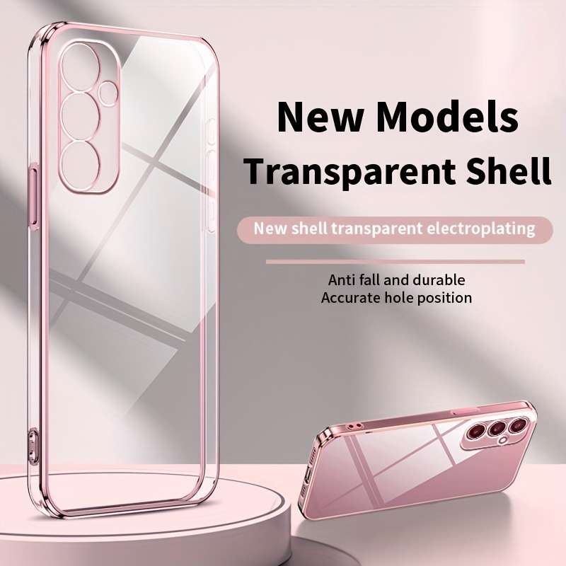 1pc Pink Color For Samsung Galaxy S24 Phone Cases