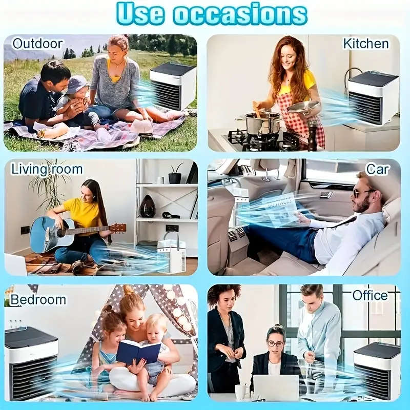 3 In 1 Mini Portable Air Conditioner Fan Heater Humidifier