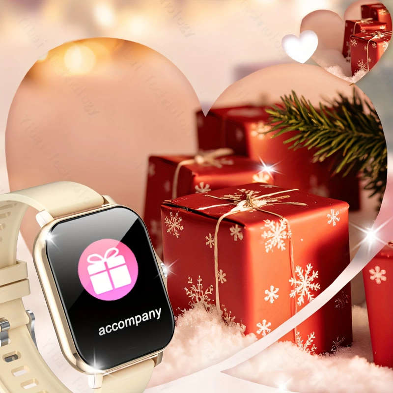 1pc 1.83-inch HD Full Screen Touch Men's and Women's Sports Smart Watch Make Answer Calls Step Count