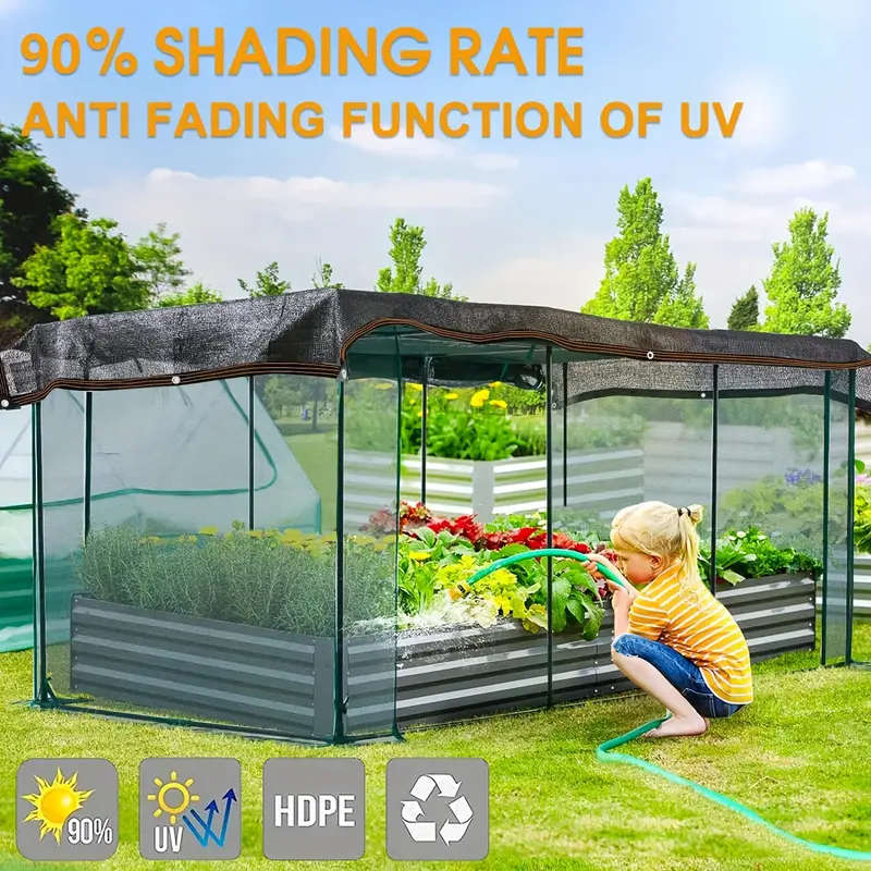 1pc Rectangular Outdoor Shade Sail Size 200X300cm Made of Shade Cloth Designed for Privacy And Wind