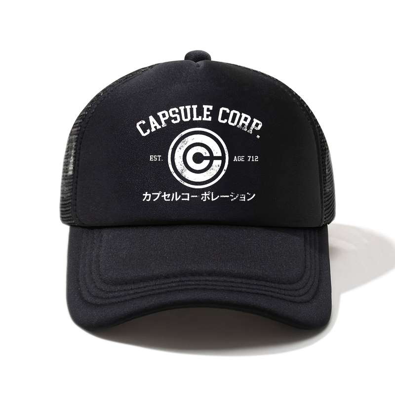 1pc Anime Printed Half Mesh Baseball Cap Unisex Outdoor Simple Fashion Lightweight Portabl