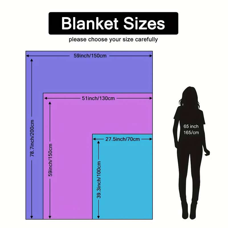 1ps Blanket Size 70X100Cm 27.56X39.37Inch