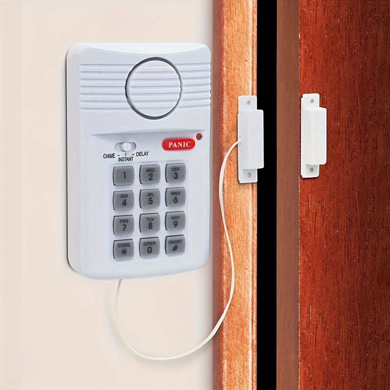 1pc Wireless Home Security Alarm System with Keypad Battery-Powered Fits Doors Windows Ideal for Gar