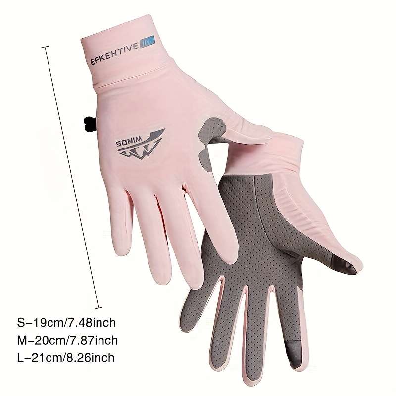 1 Pair Pink Size M Outdoor Sports Gloves