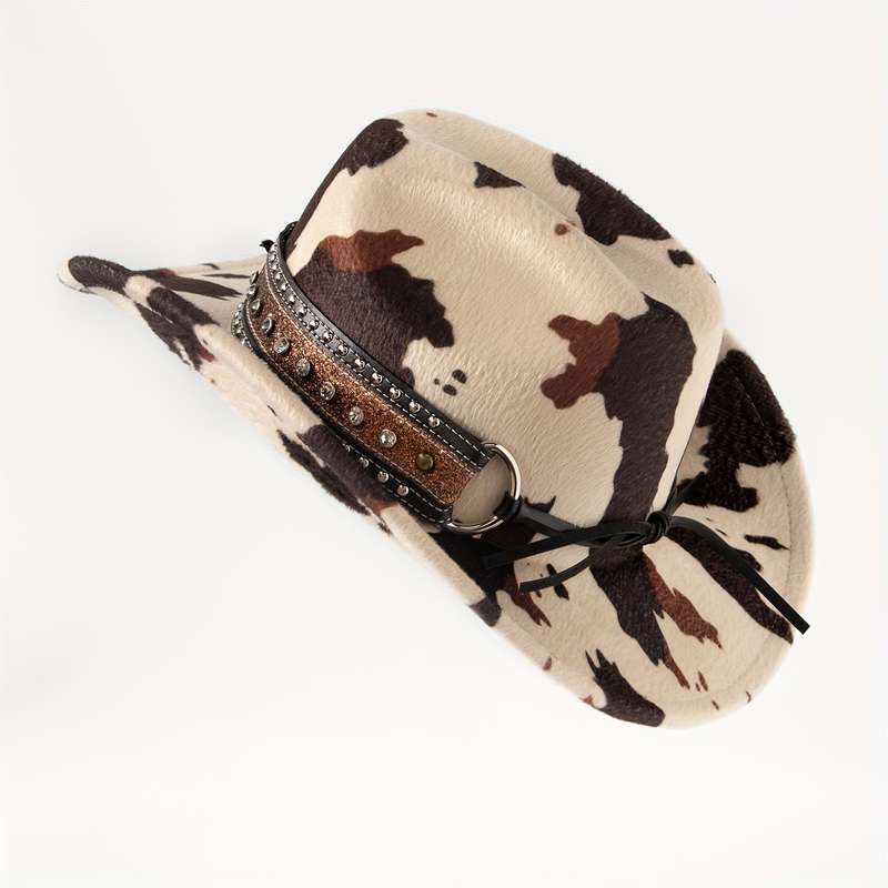 1pc Western Cowboy Hat Spring Autumn European Style Polyester 100% Lightweight Hand Woven No F