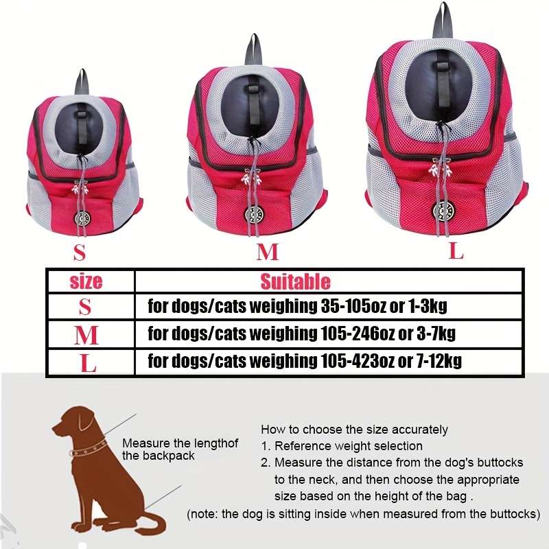 1pc Bluesize L Pet Bag