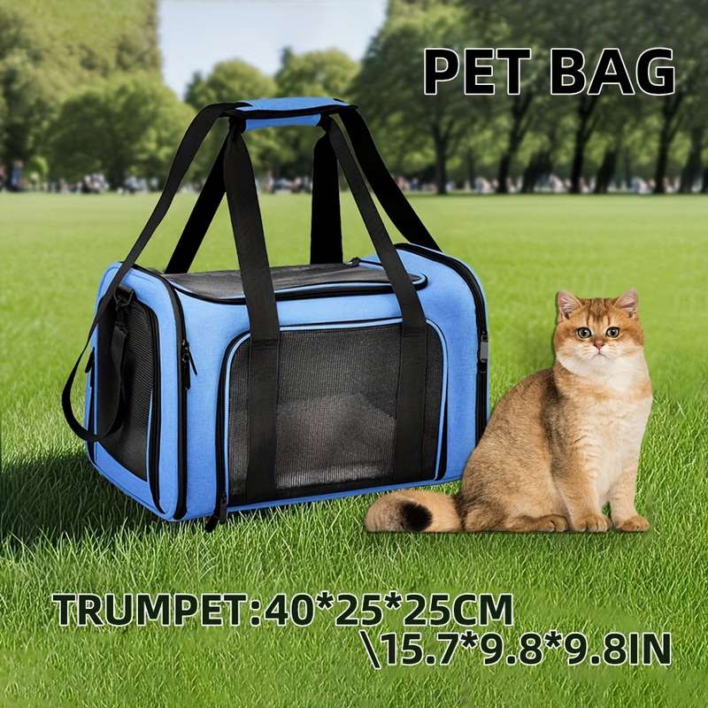 1pc Bluesize Small size: 40*25*25 cm Pet Bag