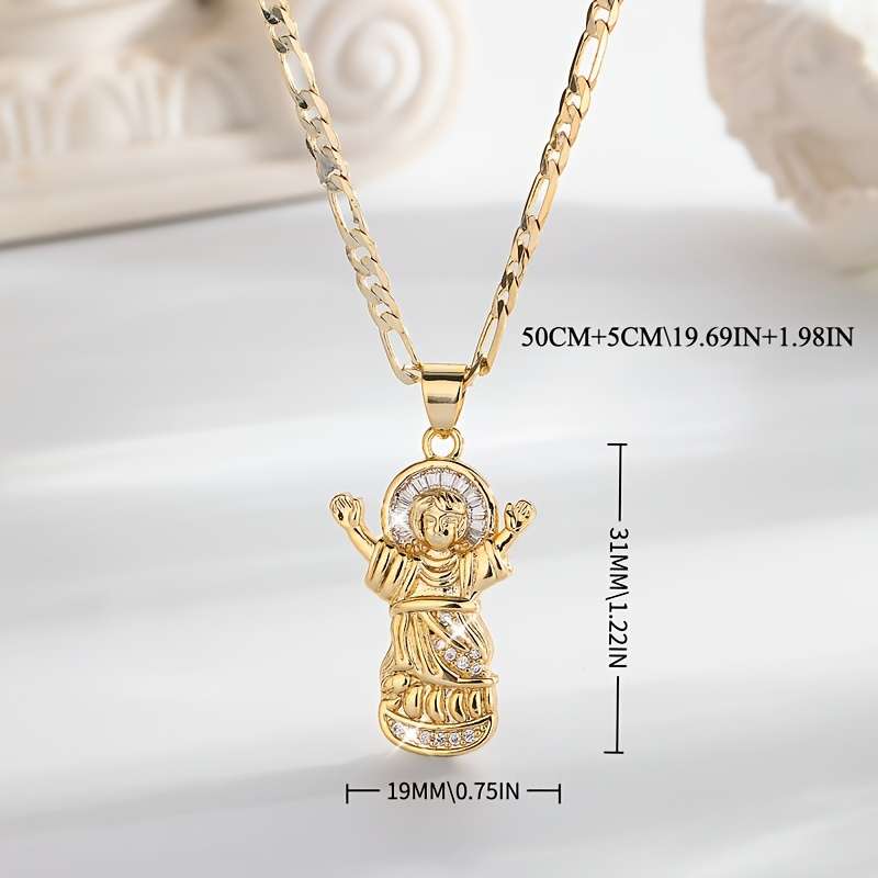 1 Piece Pendant Necklace Jesus Theme Pendant